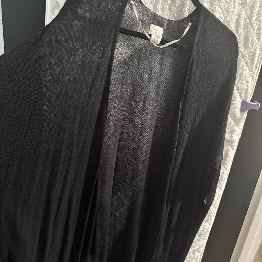 a new day Black Mesh Cardigan